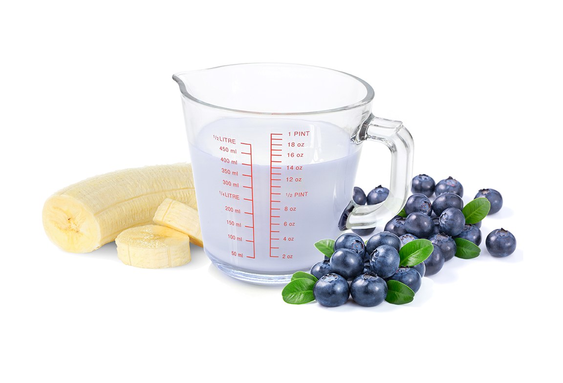 Compleat banana-blueberry-oatmeal recipe