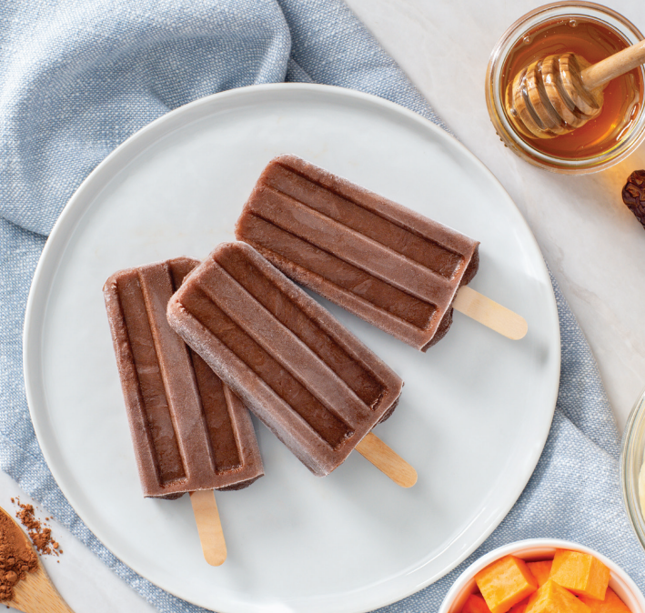 Fudgy Banana Sweet Potato Pops