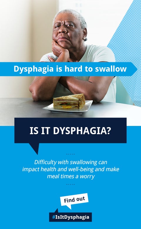 old man sitting at table - is it dysphagia