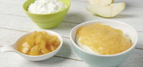 Puréed Fruited Cottage Cheese