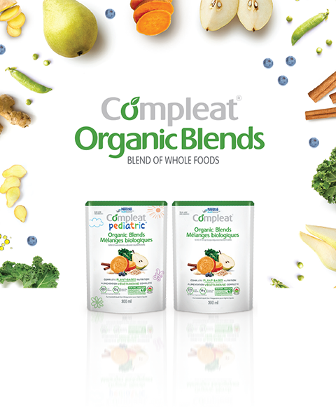 Compleat Organic Blends landing page banner